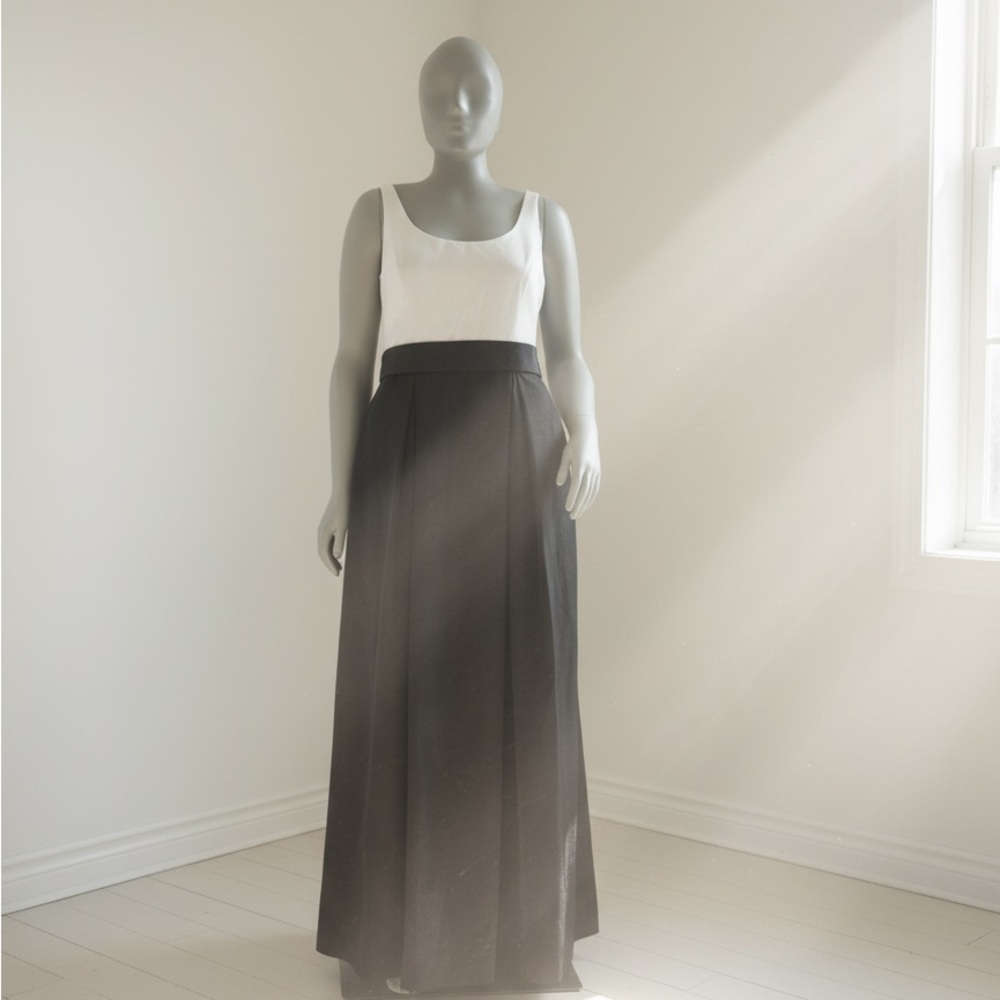 Black And White Ralph Lauren Maxi Dress